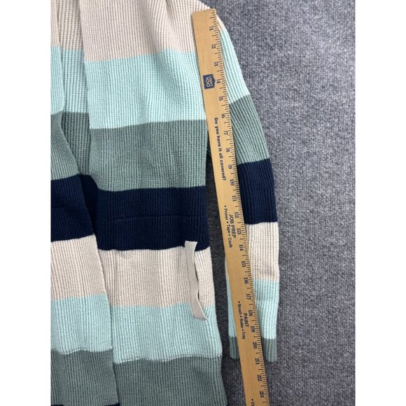 Carve Designs Durango Cardigan Women's Small Striped Open Front Hooded - Picture 4 of 7